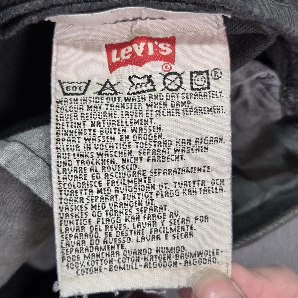 Vintage Levis 501 Jeans Mens Green Made USA Button Fly‎ 90s Fits 28x32